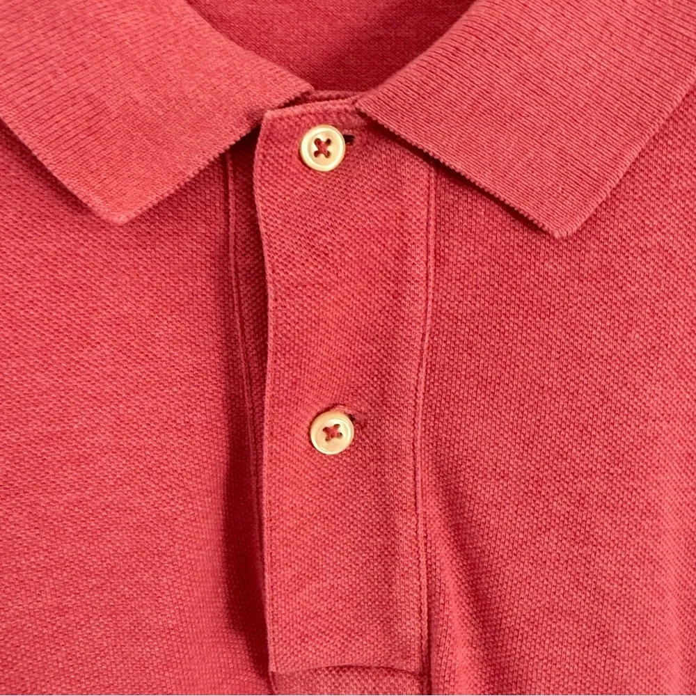 Polo Ralph Lauren Men’s XL Short Sleeve Polo Red Blue Pony Logo Preppy - Picture 6 of 8